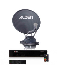 ALDEN Onelight EVO Platinium Parabole Satellite Automatique 60cm + Récepteur satellite SATMATIC HD TNTSAT