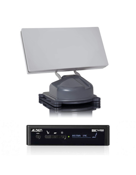Pack ALDEN PLANAR Parabole Satellite Automatique Plate + Pointeur Module SSC