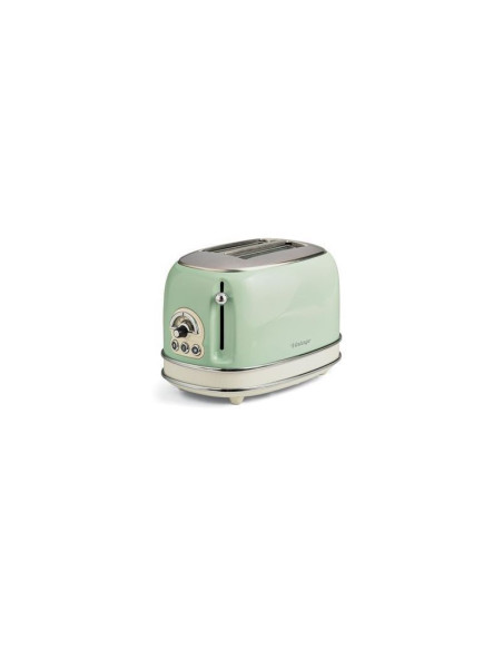 Pack ARIETE Bouilloire électrique 1L + Grille-Pain Acier Vert Vintage Rétro