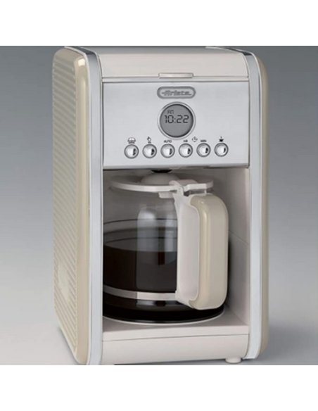 ARIET Cafetière Vintage Rétro Programmable Beige