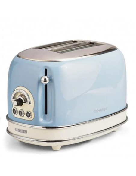 PACK ARIETE Cafetière Vintage Rétro + grille-pain acier bleu Vintage Rétro