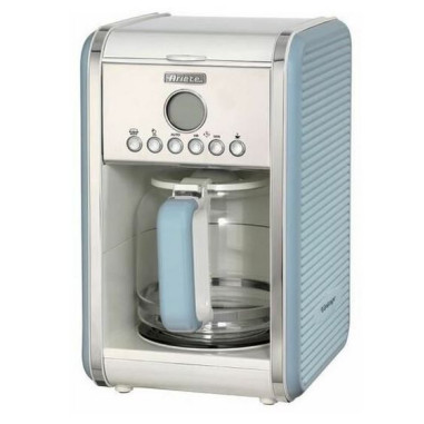 PACK ARIETE Cafetière Vintage Rétro + grille-pain acier bleu Vintage Rétro