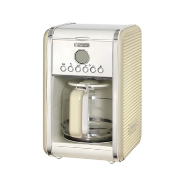 PACK ARIETE Cafetière Vintage Rétro + grille-pain acier beige Vintage Rétro