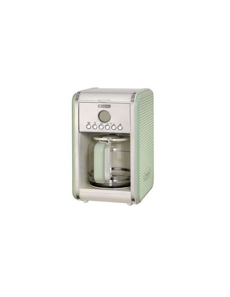 PACK ARIETE Cafetière Vintage Rétro + grille-pain acier Vert Vintage Rétro