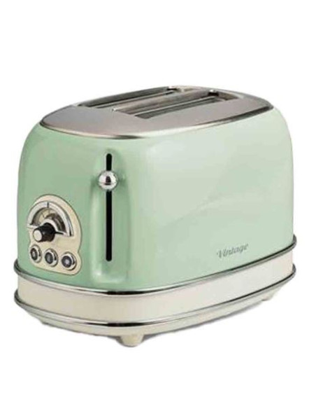 PACK ARIETE Cafetière Vintage Rétro + grille-pain acier Vert Vintage Rétro