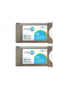 Pack de 2x MODULES PCMCIA FRANSAT CI+ Dernière Version 1.3 Carte PC6 Récepteur TV