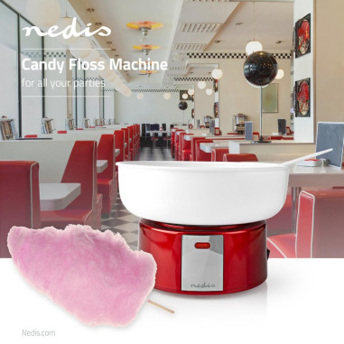 PACK Anniversaire NEDIS Machine à Pop-corn + Machine à Barbe à Papa