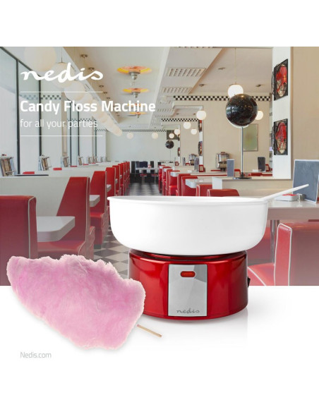 PACK Anniversaire NEDIS Machine à Pop-corn + Machine à Barbe à Papa
