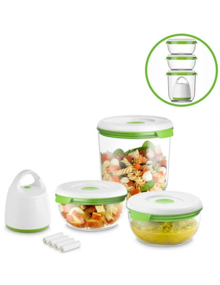 FOSA Appareil sous vide kit 3 contenants et moteur turtle
