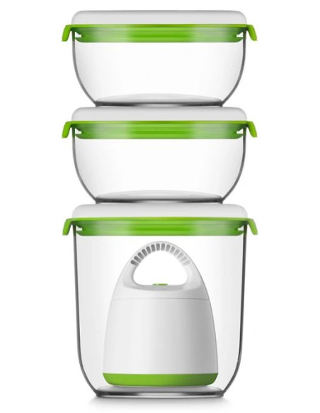 FOSA Appareil sous vide kit 3 contenants et moteur turtle