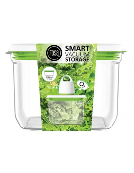 PACK FOSA appareil sous vide 3 contenants 2x600 1x1350 + 1 contenant 2300ML + 1 contenant 1450ML