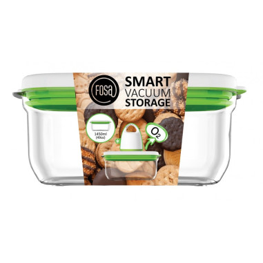 PACK FOSA appareil sous vide 3 contenants 2x600 1x1350 + 1 contenant 2300ML + 1 contenant 1450ML