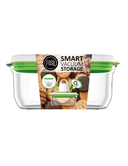 PACK FOSA appareil sous vide 3 contenants 2x600 1x1350 + 1 contenant 2300ML + 1 contenant 1450ML