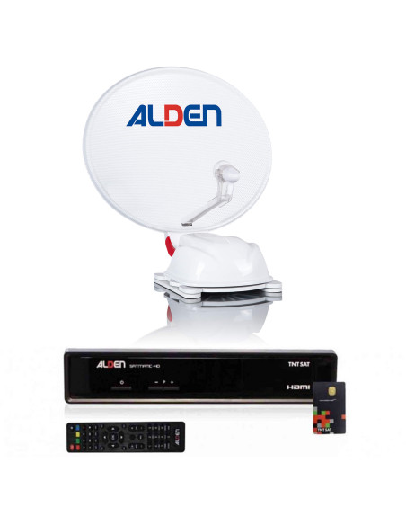 Pack ALDEN AS2 Parabole Satellite Automatique 60cm + Récepteur satellite SATMATIC HD TNTSAT