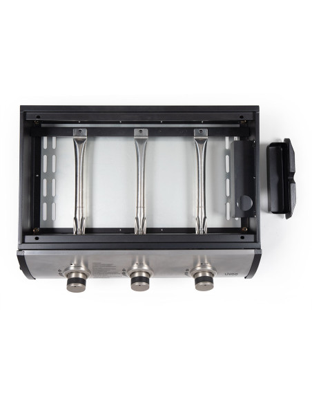 LIVOO Plancha Gaz 3 brûleurs 7.5 kW 6 à 8 personnes