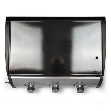 LIVOO Plancha Gaz 3 brûleurs 7.5 kW 6 à 8 personnes