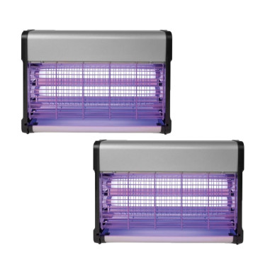 PACK PEREL 2X Destructeurs d'insectes Electrique 20W Anti-Moustiques 80m2 Silencieux