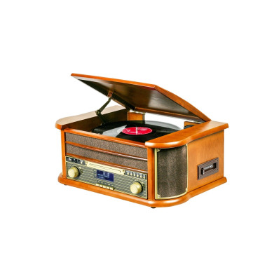 OPTEX Platine Vinyle Bois Vernis 1 Port USB