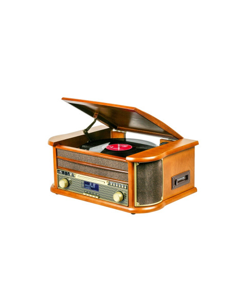 OPTEX Platine Vinyle Bois Vernis 1 Port USB