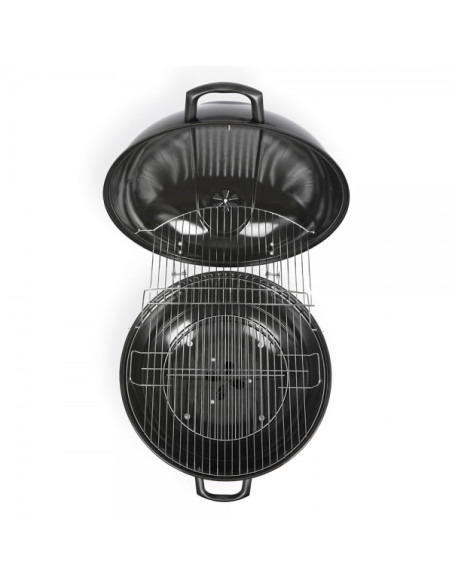 LIVOO Barbecue Charbon 55cm 6 à 8 personnes Acier