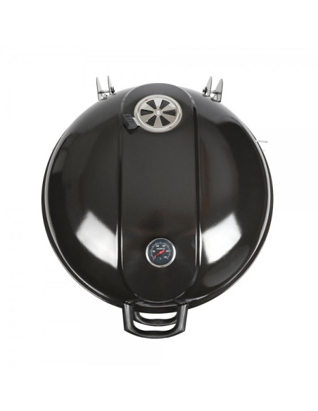 LIVOO Barbecue Charbon 55cm 6 à 8 personnes Acier