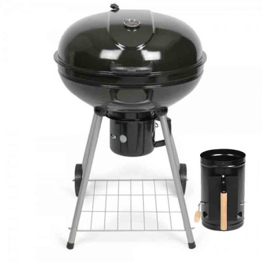 Pack LIVOO Barbecue Charbon 55cm + Cheminée d'allumage