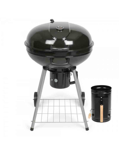 Pack LIVOO Barbecue Charbon 55cm + Cheminée d'allumage
