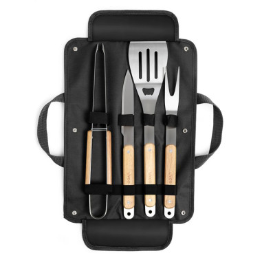 Pack LIVOO Barbecue Charbon 55cm + Set 4 accessoires Barbecue