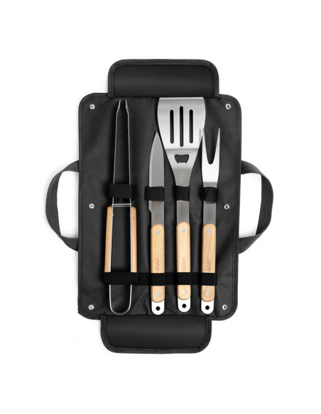 Pack LIVOO Barbecue Charbon 55cm + Set 4 accessoires Barbecue