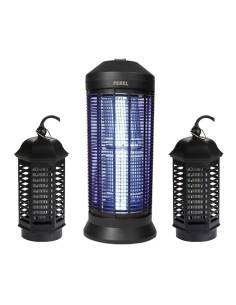 PACK PEREL Destructeur d'insectes Electrique Noir 40W 600m2 + 2X Destructeurs d'insectes Electrique 4W 25m2