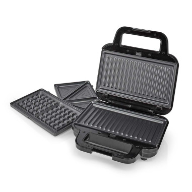 Multi gril  Gril / Sandwich / Waffle  700 W  22 x 12.5 cm  Contrôle au