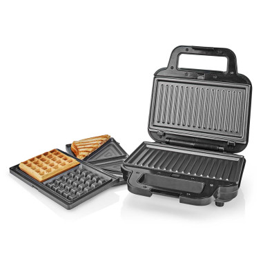 Multi gril  Gril / Sandwich / Waffle  700 W  22 x 12.5 cm  Contrôle au