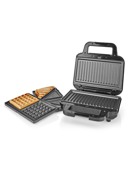 Multi gril  Gril / Sandwich / Waffle  700 W  22 x 12.5 cm  Contrôle au