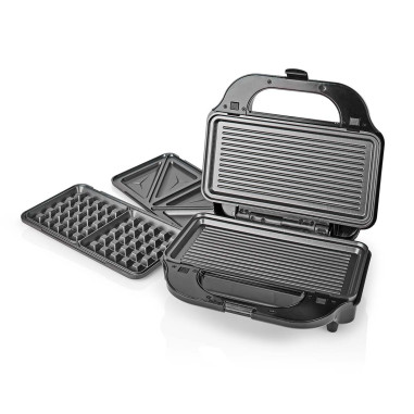 Multi gril  Gril / Sandwich / Waffle  900 W  28 x 15 cm  Contrôle auto