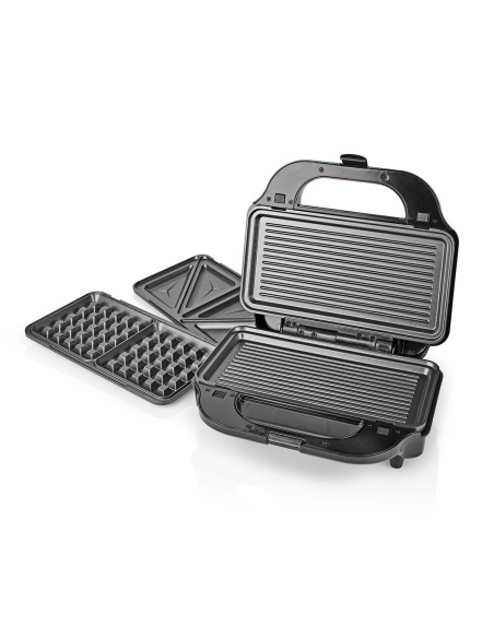 Multi gril  Gril / Sandwich / Waffle  900 W  28 x 15 cm  Contrôle auto