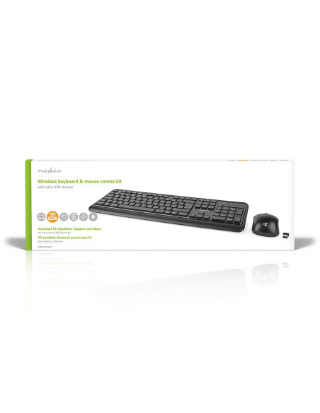 Kit clavier et souris  Sans Fil  Connexion souris et clavier: USB  800