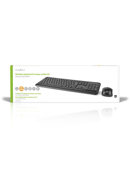 Kit clavier et souris  Sans Fil  Connexion souris et clavier: USB  800