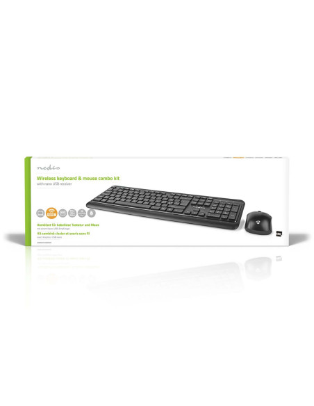 Kit clavier et souris  Sans Fil  Connexion souris et clavier: USB  800