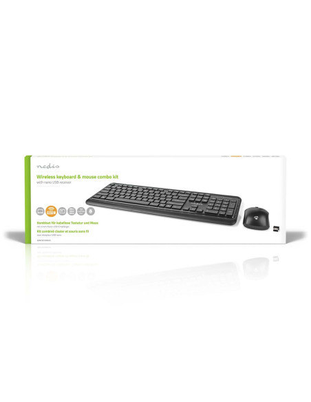 Kit clavier et souris  Sans Fil  Connexion souris et clavier: USB  800