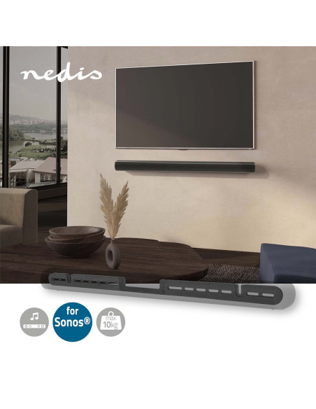 Support pour Barre de Son  Compatible avec: Sonos® Arc?  Mural  10 kg