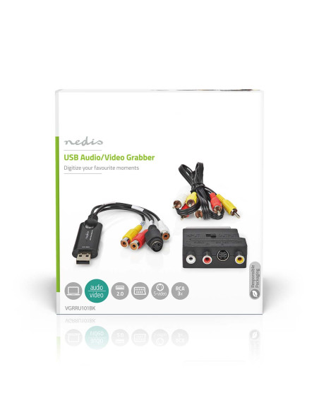 Numériseur Vidéo  USB 2.0  480p  Câble A / V / Péritel