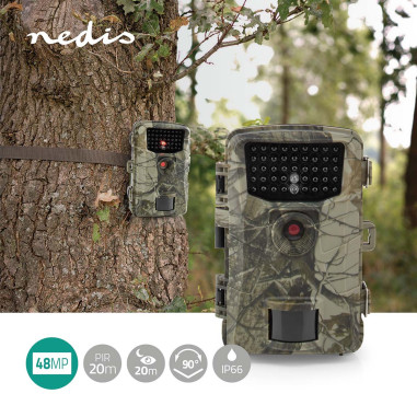 Camera de la faune  4K@10fps  48.0 MPixel  4 MPixel CMOS  IP66  Black