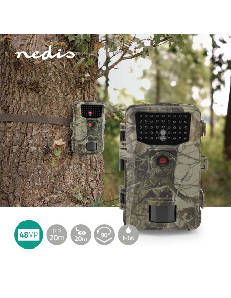 Camera de la faune  4K@10fps  48.0 MPixel  4 MPixel CMOS  IP66  Black