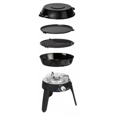 Pack CADAC Barbecue Gaz Grill pieds repliables spécial Camping + Détendeur
