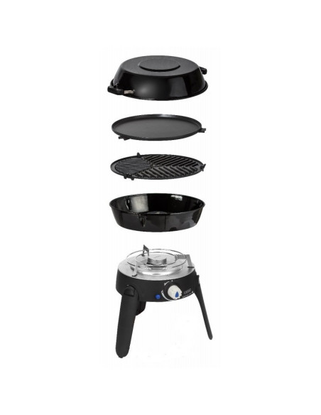 Pack CADAC Barbecue Gaz Grill pieds repliables spécial Camping + Détendeur