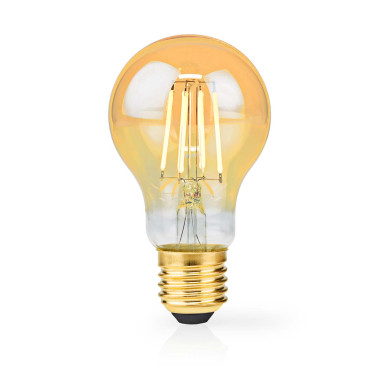 Ampoule LED filament E27  A60  4.9 W  470 lm  2100 K  Variable  Blanc