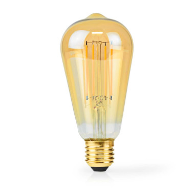 Ampoule LED filament E27  ST64  4.9 W  470 lm  2100 K  Variable  Blanc