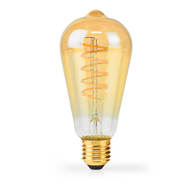 Ampoule LED filament E27  ST64  3.8 W  250 lm  2100 K  Variable  Blanc