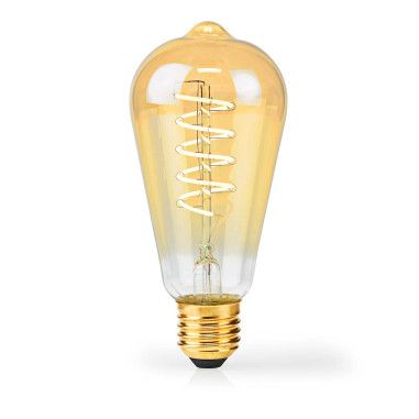 Ampoule LED filament E27  ST64  3.8 W  250 lm  2100 K  Variable  Blanc