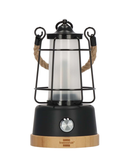 Lampe de camping rechargeable CAL 1 avec corde de chanvre et base en b